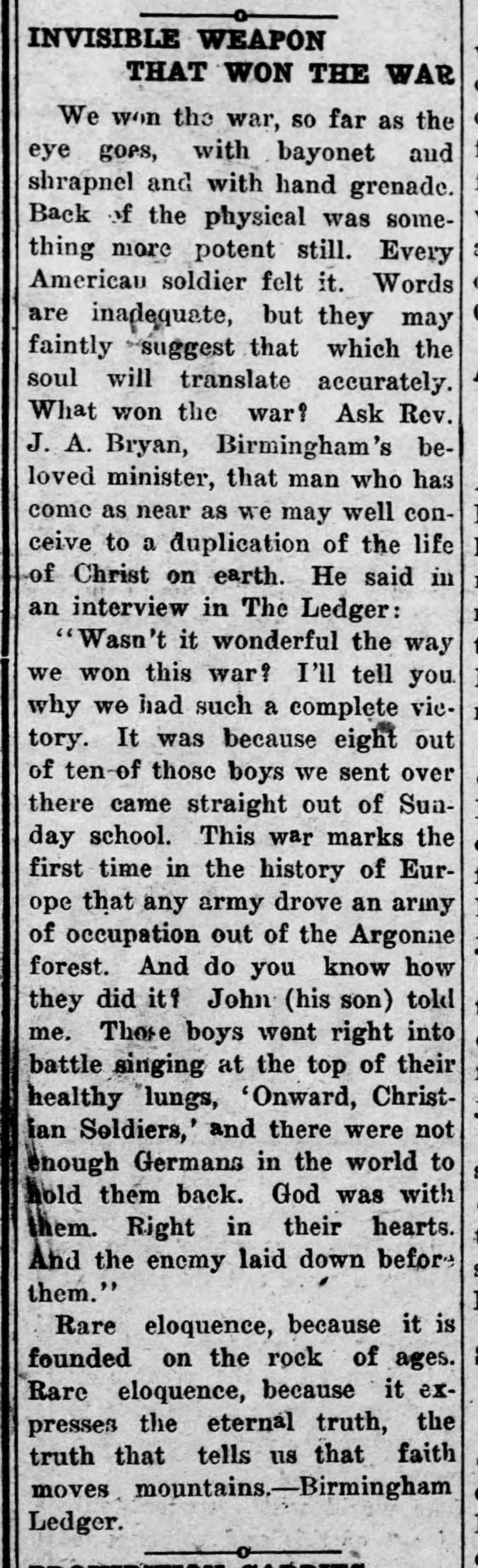 Invisible Weapon That Won The War